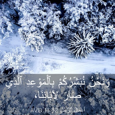 Picture 03 - أَعْمَالُ ٱلرُّسُلِ 13:32 AVD - وَنَحْنُ نُبَشِّرُكُمْ - Bible Verse Picture