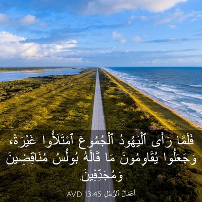 Picture 03 - أَعْمَالُ ٱلرُّسُلِ 13:45 AVD - فَلَمَّا رَأَى ٱلْيَهُودُ - Bible Verse Picture