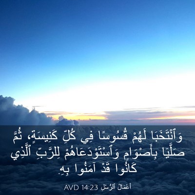 Picture 03 - أَعْمَالُ ٱلرُّسُلِ 14:23 AVD - وَٱنْتَخَبَا لَهُمْ - Bible Verse Picture