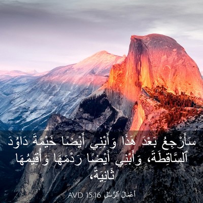 Picture 03 - أَعْمَالُ ٱلرُّسُلِ 15:16 AVD - سَأَرْجِعُ بَعْدَ هَذَا - Bible Verse Picture