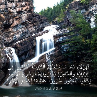 Picture 03 - أَعْمَالُ ٱلرُّسُلِ 15:3 AVD - فَهَؤُلَاءِ بَعْدَ مَا - Bible Verse Picture