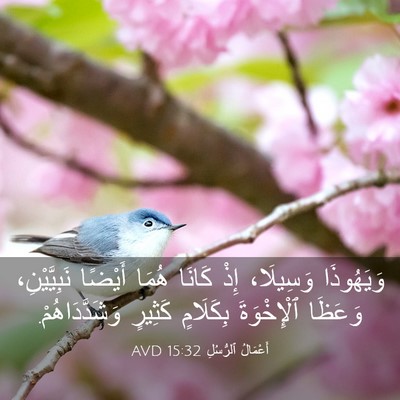 Picture 03 - أَعْمَالُ ٱلرُّسُلِ 15:32 AVD - وَيَهُوذَا وَسِيلَا، إِذْ - Bible Verse Picture