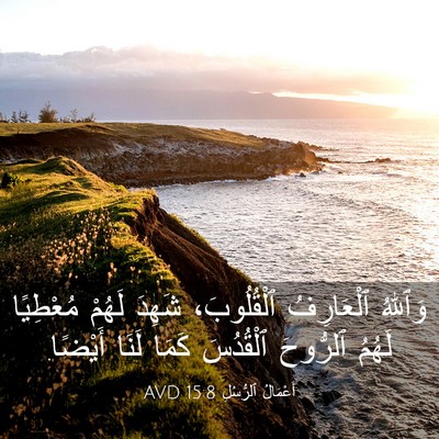 Picture 03 - أَعْمَالُ ٱلرُّسُلِ 15:8 AVD - وَٱللهُ ٱلْعَارِفُ - Bible Verse Picture