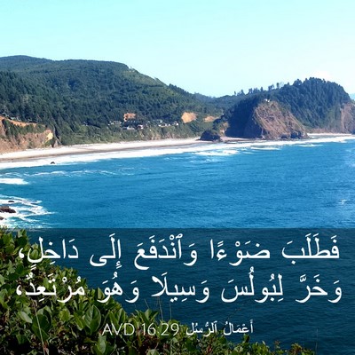 Picture 03 - أَعْمَالُ ٱلرُّسُلِ 16:29 AVD - فَطَلَبَ ضَوْءًا - Bible Verse Picture