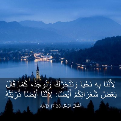Picture 03 - أَعْمَالُ ٱلرُّسُلِ 17:28 AVD - لِأَنَّنَا بِهِ نَحْيَا - Bible Verse Picture