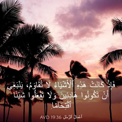 Picture 03 - أَعْمَالُ ٱلرُّسُلِ 19:36 AVD - فَإِذْ كَانَتْ هَذِهِ - Bible Verse Picture