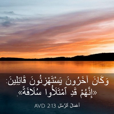 Picture 03 - أَعْمَالُ ٱلرُّسُلِ 2:13 AVD - وَكَانَ آخَرُونَ - Bible Verse Picture