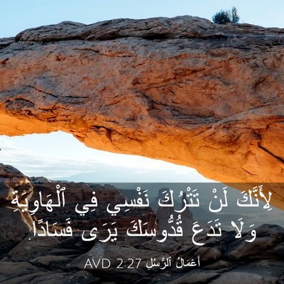 Picture 03 - أَعْمَالُ ٱلرُّسُلِ 2:27 AVD - لِأَنَّكَ لَنْ تَتْرُكَ - Bible Verse Picture