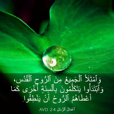 Picture 03 - أَعْمَالُ ٱلرُّسُلِ 2:4 AVD - وَٱمْتَلَأَ ٱلْجَمِيعُ - Bible Verse Picture