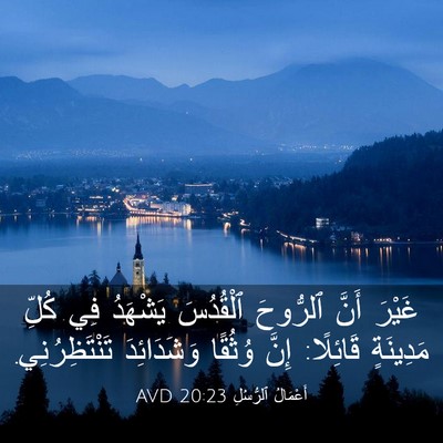Picture 03 - أَعْمَالُ ٱلرُّسُلِ 20:23 AVD - غَيْرَ أَنَّ ٱلرُّوحَ - Bible Verse Picture