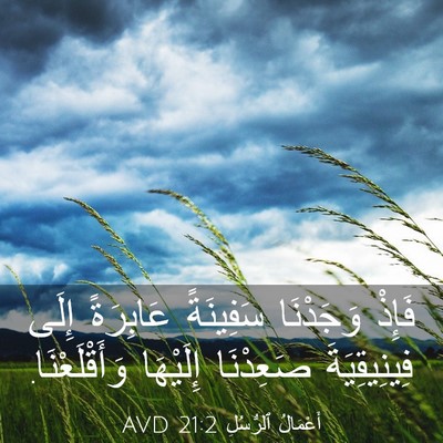 Picture 03 - أَعْمَالُ ٱلرُّسُلِ 21:2 AVD - فَإِذْ وَجَدْنَا - Bible Verse Picture