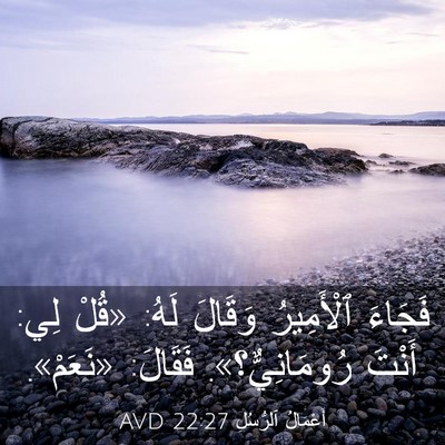 Picture 03 - أَعْمَالُ ٱلرُّسُلِ 22:27 AVD - فَجَاءَ ٱلْأَمِيرُ - Bible Verse Picture