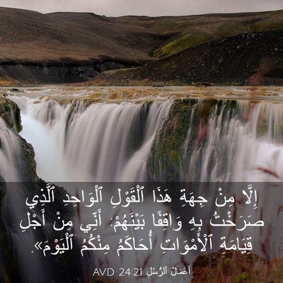 Picture 03 - أَعْمَالُ ٱلرُّسُلِ 24:21 AVD - إِلَّا مِنْ جِهَةِ هَذَا - Bible Verse Picture