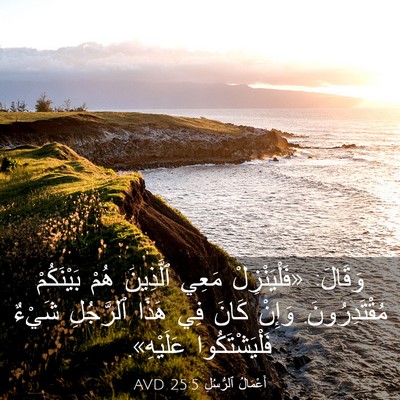 Picture 03 - أَعْمَالُ ٱلرُّسُلِ 25:5 AVD - وَقَالَ: «فَلْيَنْزِلْ - Bible Verse Picture