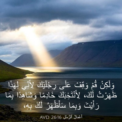 Picture 03 - أَعْمَالُ ٱلرُّسُلِ 26:16 AVD - وَلَكِنْ قُمْ وَقِفْ عَلَى - Bible Verse Picture