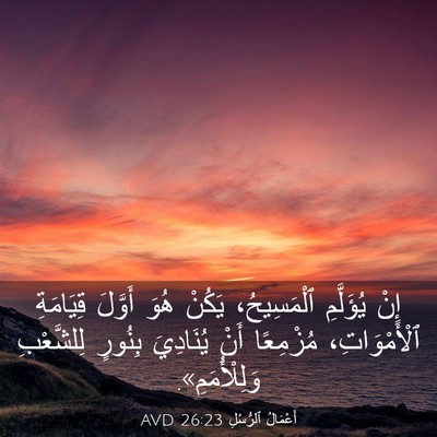 Picture 03 - أَعْمَالُ ٱلرُّسُلِ 26:23 AVD - إِنْ يُؤَلَّمِ - Bible Verse Picture