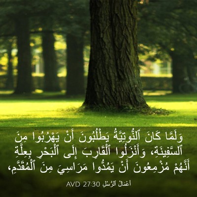 Picture 03 - أَعْمَالُ ٱلرُّسُلِ 27:30 AVD - وَلَمَّا كَانَ - Bible Verse Picture