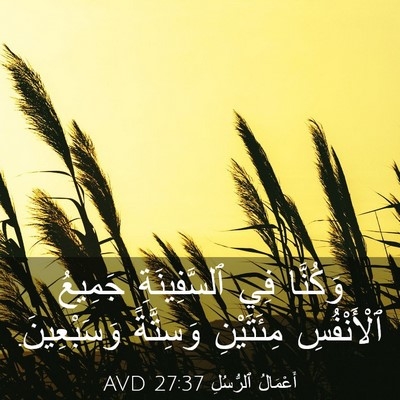 Picture 03 - أَعْمَالُ ٱلرُّسُلِ 27:37 AVD - وَكُنَّا فِي ٱلسَّفِينَةِ - Bible Verse Picture