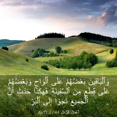 Picture 03 - أَعْمَالُ ٱلرُّسُلِ 27:44 AVD - وَٱلْبَاقِينَ بَعْضُهُمْ - Bible Verse Picture