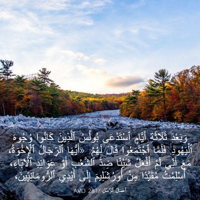 Picture 03 - أَعْمَالُ ٱلرُّسُلِ 28:17 AVD - وَبَعْدَ ثَلَاثَةِ - Bible Verse Picture