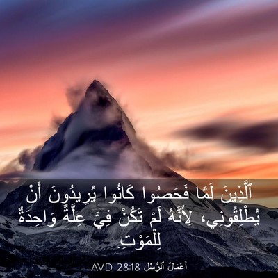 Picture 03 - أَعْمَالُ ٱلرُّسُلِ 28:18 AVD - ٱلَّذِينَ لَمَّا فَحَصُوا - Bible Verse Picture