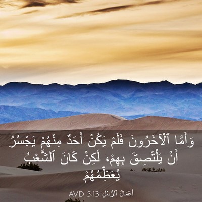 Picture 03 - أَعْمَالُ ٱلرُّسُلِ 5:13 AVD - وَأَمَّا ٱلْآخَرُونَ - Bible Verse Picture