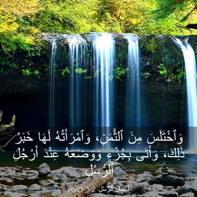 Picture 03 - أَعْمَالُ ٱلرُّسُلِ 5:2 AVD - وَٱخْتَلَسَ مِنَ - Bible Verse Picture