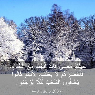 Picture 03 - أَعْمَالُ ٱلرُّسُلِ 5:26 AVD - حِينَئِذٍ مَضَى قَائِدُ - Bible Verse Picture