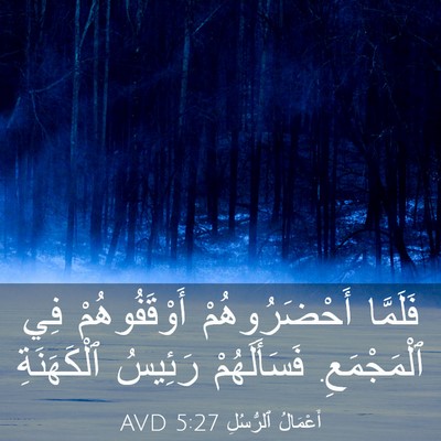 Picture 03 - أَعْمَالُ ٱلرُّسُلِ 5:27 AVD - فَلَمَّا أَحْضَرُوهُمْ - Bible Verse Picture