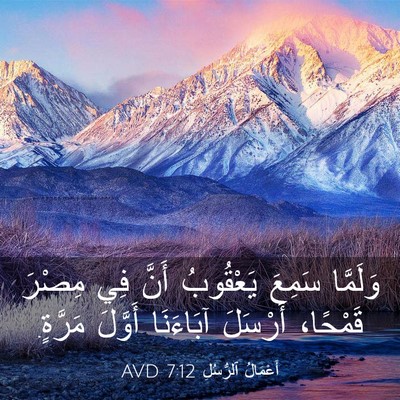 Picture 03 - أَعْمَالُ ٱلرُّسُلِ 7:12 AVD - وَلَمَّا سَمِعَ يَعْقُوبُ - Bible Verse Picture