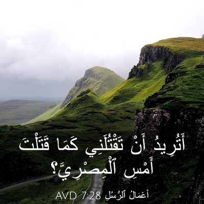 Picture 03 - أَعْمَالُ ٱلرُّسُلِ 7:28 AVD - أَتُرِيدُ أَنْ - Bible Verse Picture