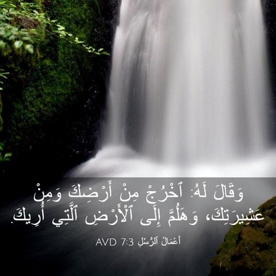 Picture 03 - أَعْمَالُ ٱلرُّسُلِ 7:3 AVD - وَقَالَ لَهُ: ٱخْرُجْ مِنْ - Bible Verse Picture