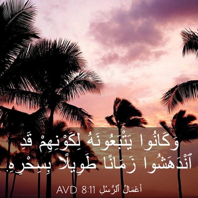 Picture 03 - أَعْمَالُ ٱلرُّسُلِ 8:11 AVD - وَكَانُوا يَتْبَعُونَهُ - Bible Verse Picture
