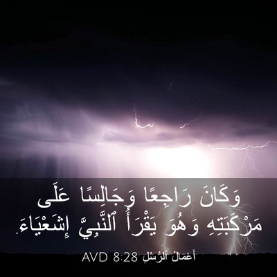 Picture 03 - أَعْمَالُ ٱلرُّسُلِ 8:28 AVD - وَكَانَ رَاجِعًا - Bible Verse Picture