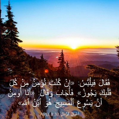 Picture 03 - أَعْمَالُ ٱلرُّسُلِ 8:37 AVD - فَقَالَ فِيلُبُّسُ: «إِنْ - Bible Verse Picture