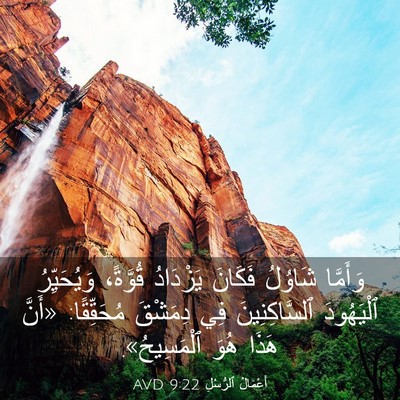 Picture 03 - أَعْمَالُ ٱلرُّسُلِ 9:22 AVD - وَأَمَّا شَاوُلُ فَكَانَ - Bible Verse Picture