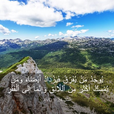 Picture 03 - أَمْثَالٌ 11:24 AVD - يُوجَدُ مَنْ يُفَرِّقُ - Bible Verse Picture