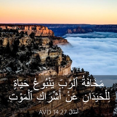 Picture 03 - أَمْثَالٌ 14:27 AVD - مَخَافَةُ ٱلرَّبِّ - Bible Verse Picture