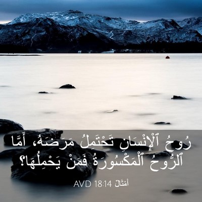Picture 03 - أَمْثَالٌ 18:14 AVD - رُوحُ ٱلْإِنْسَانِ - Bible Verse Picture