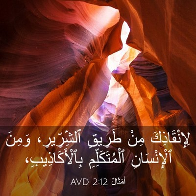 Picture 03 - أَمْثَالٌ 2:12 AVD - لِإِنْقَاذِكَ مِنْ - Bible Verse Picture