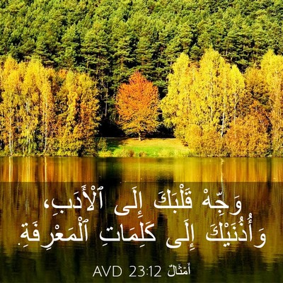 Picture 03 - أَمْثَالٌ 23:12 AVD - وَجِّهْ قَلْبَكَ إِلَى - Bible Verse Picture