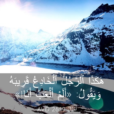 Picture 03 - أَمْثَالٌ 26:19 AVD - هَكَذَا ٱلرَّجُلُ - Bible Verse Picture
