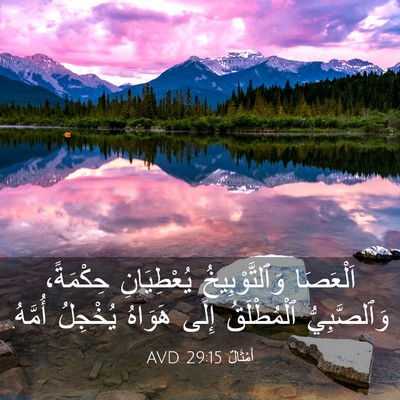 Picture 03 - أَمْثَالٌ 29:15 AVD - اَلْعَصَا وَٱلتَّوْبِيخُ - Bible Verse Picture