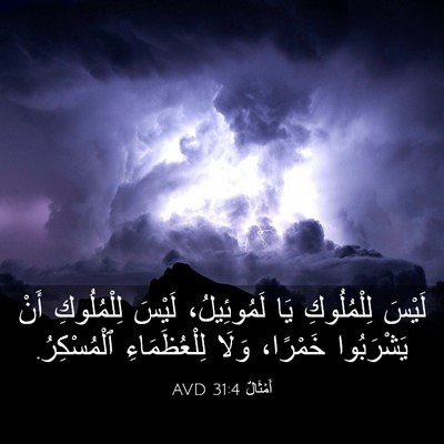 Picture 03 - أَمْثَالٌ 31:4 AVD - لَيْسَ لِلْمُلُوكِ يَا - Bible Verse Picture