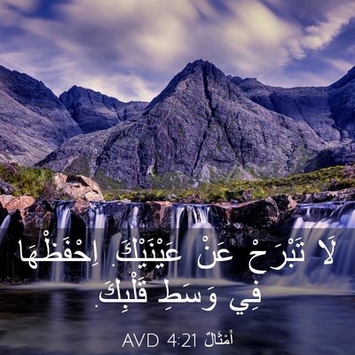 Picture 03 - أَمْثَالٌ 4:21 AVD - لَا تَبْرَحْ عَنْ - Bible Verse Picture