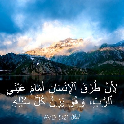 Picture 03 - أَمْثَالٌ 5:21 AVD - لِأَنَّ طُرُقَ - Bible Verse Picture