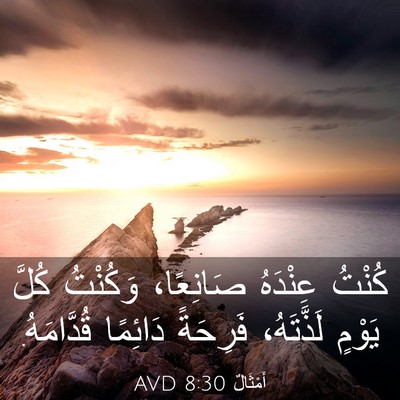 Picture 03 - أَمْثَالٌ 8:30 AVD - كُنْتُ عِنْدَهُ صَانِعًا، - Bible Verse Picture