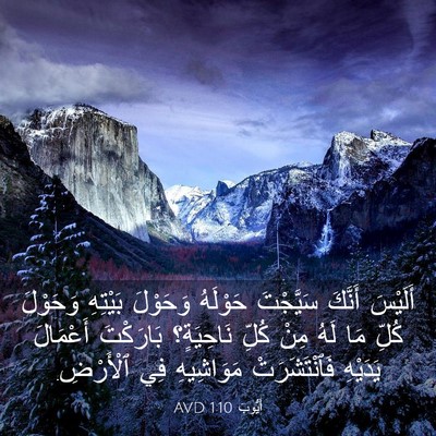 Picture 03 - أَيُّوبَ 1:10 AVD - أَلَيْسَ أَنَّكَ - Bible Verse Picture