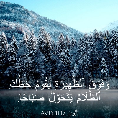 Picture 03 - أَيُّوبَ 11:17 AVD - وَفَوْقَ ٱلظَّهِيرَةِ - Bible Verse Picture