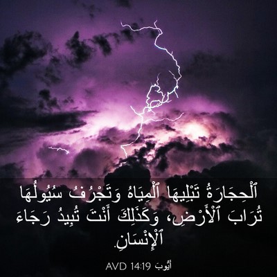 Picture 03 - أَيُّوبَ 14:19 AVD - ٱلْحِجَارَةُ تَبْلِيهَا - Bible Verse Picture